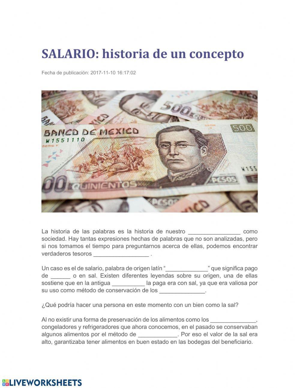 El salario