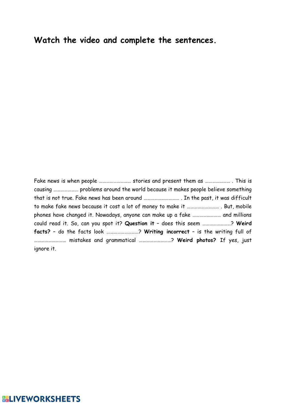 How to spot fake news YT