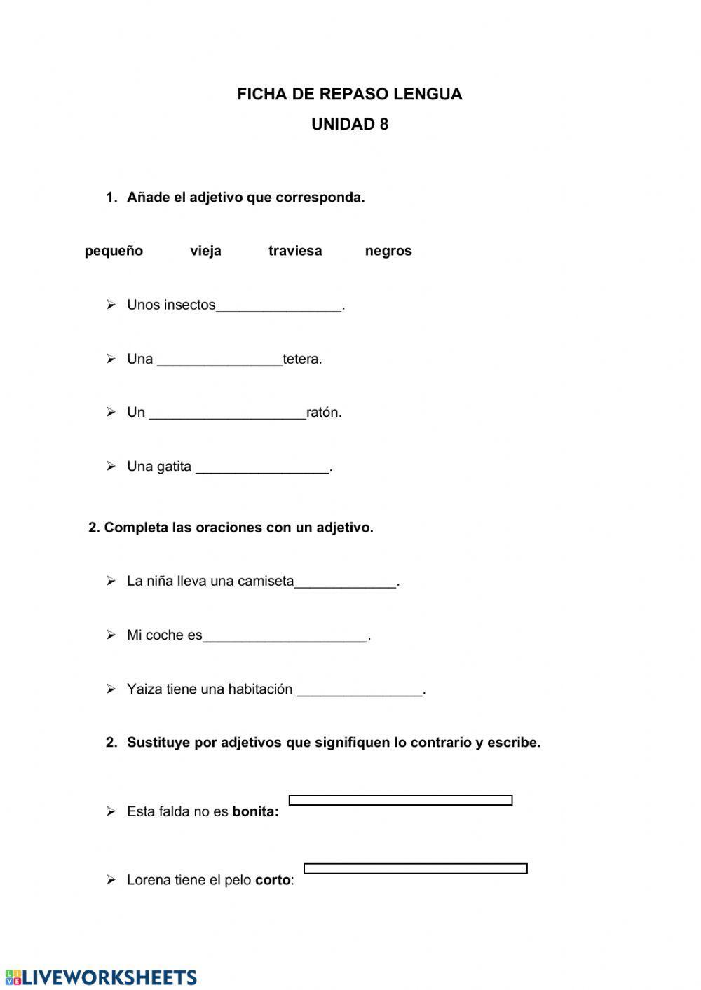 Ficha repaso unidad 8