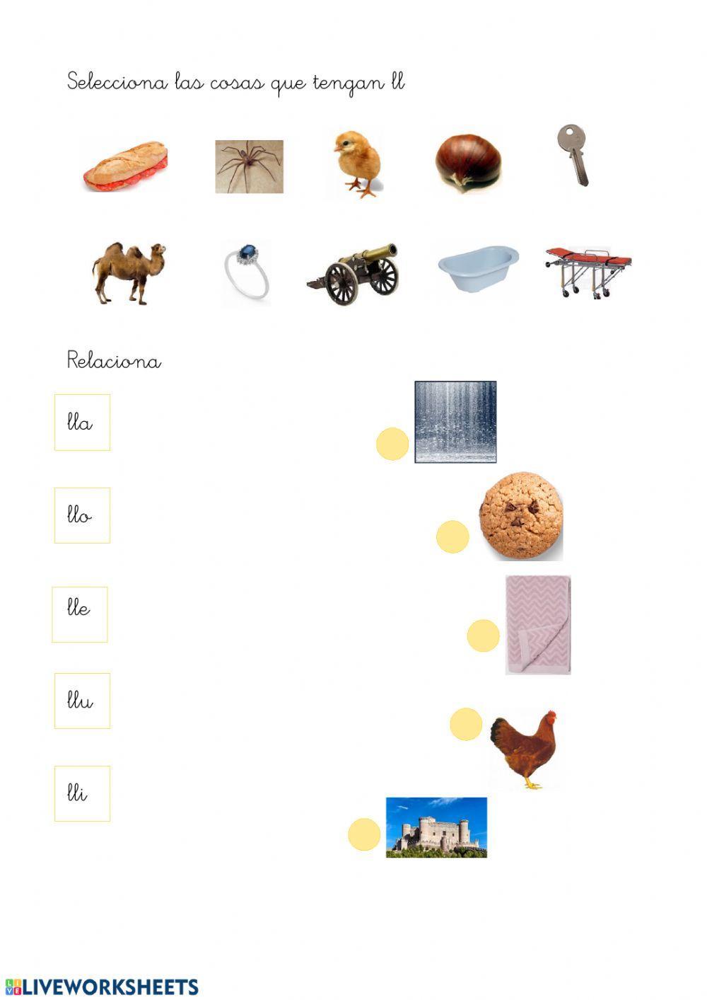 LENGUA. DISCRIMINACIÓN AUDITIVA LL