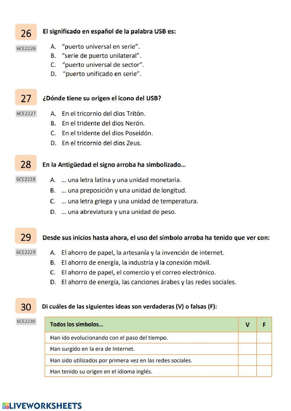 Comprension escrita