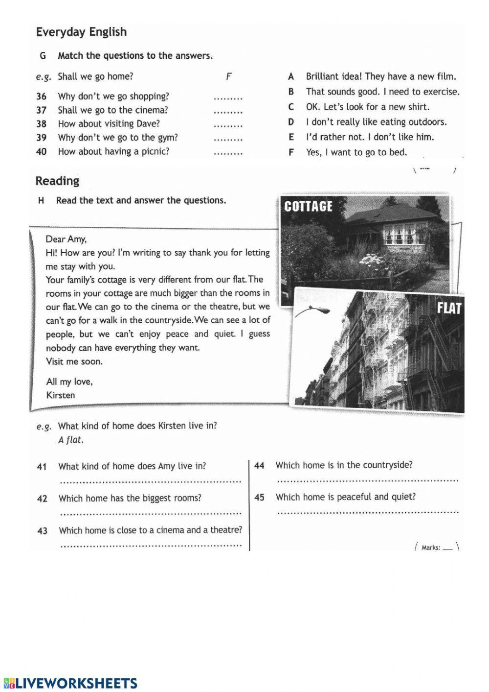 Spotlight 6 Module 8 Test