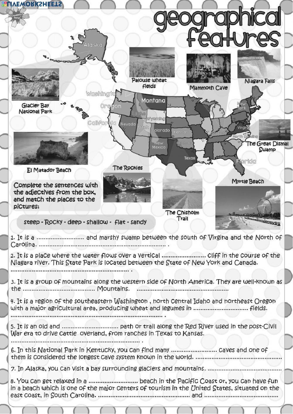 USA - geographical features