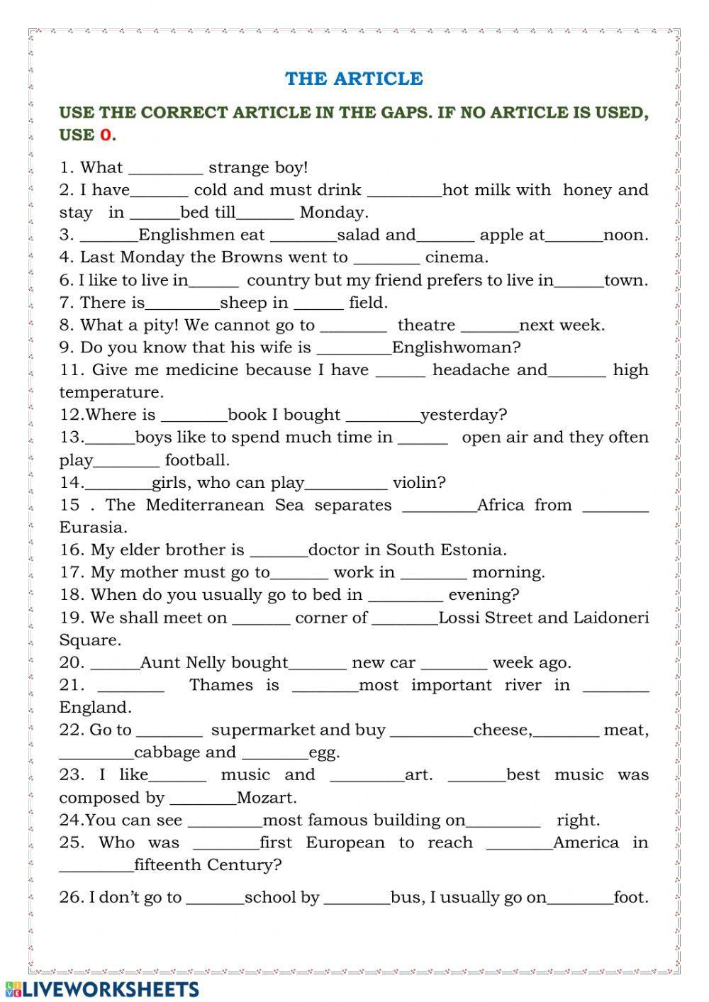 79201-the-article-marjemee-liveworksheets