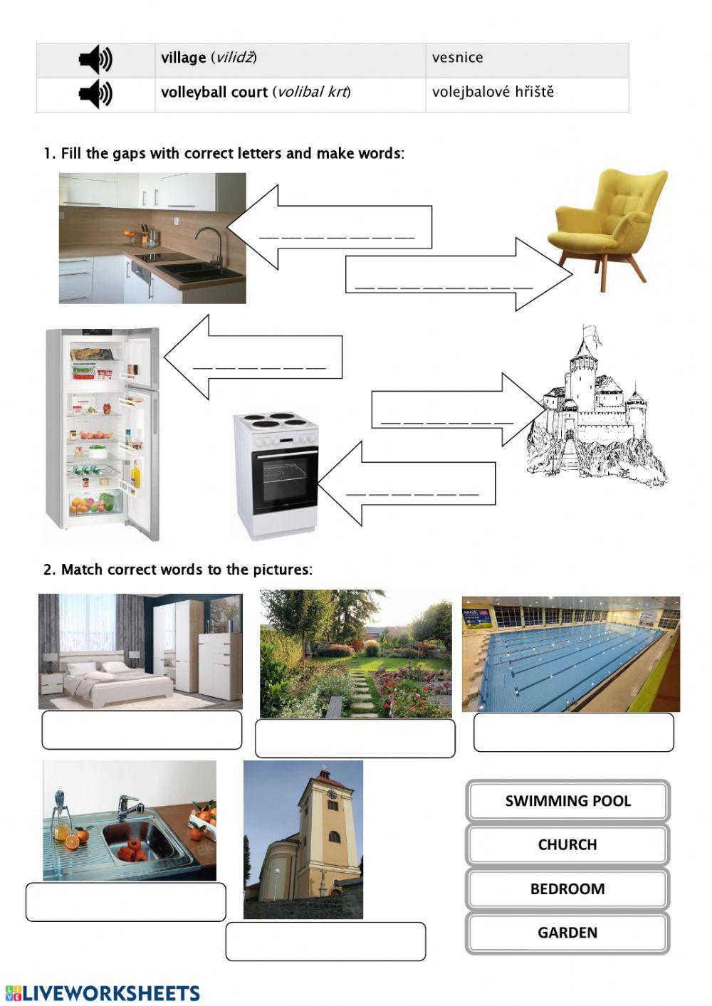 Slovní zásoba Project 1, 5B,C