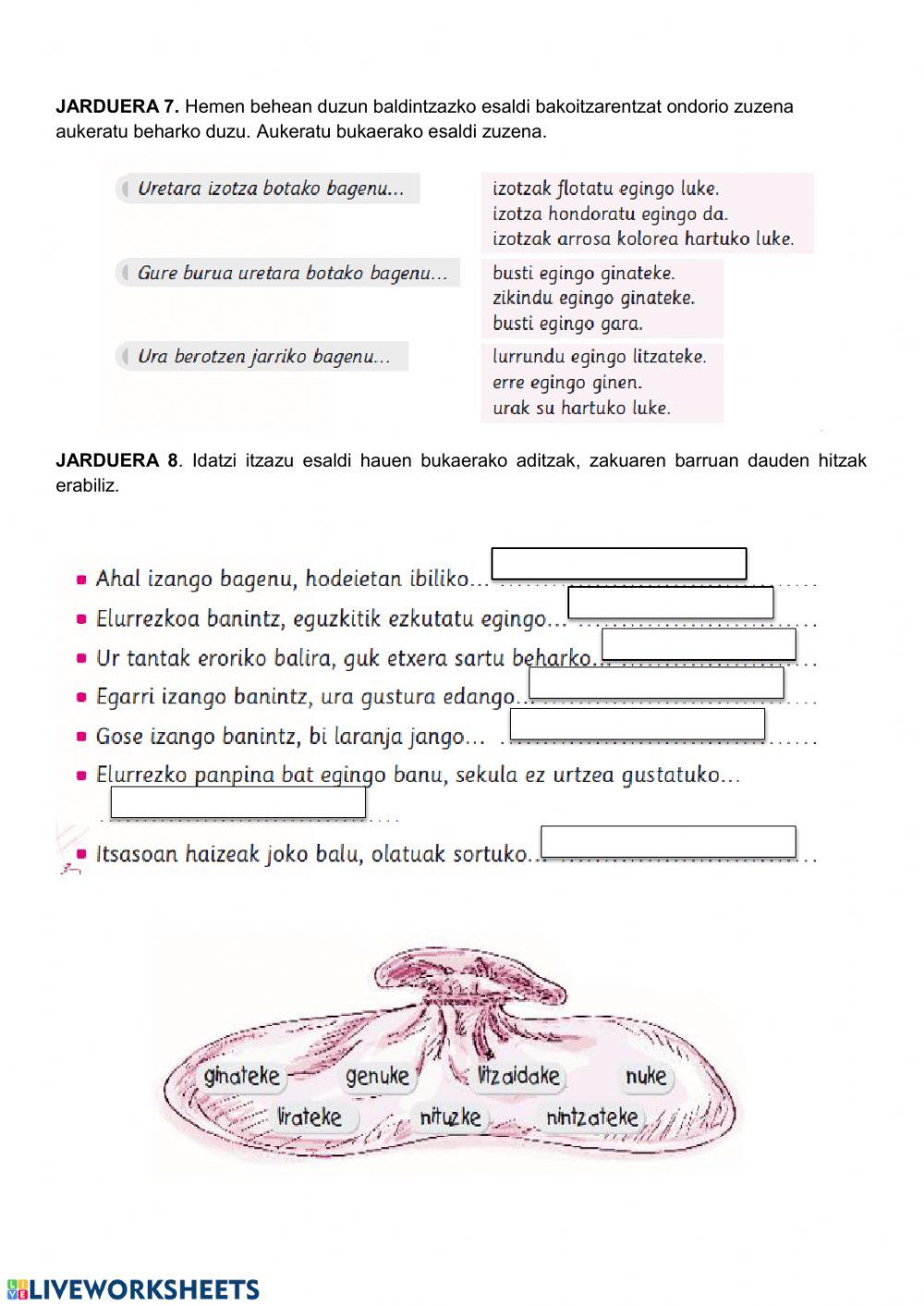 Uraren egoerak eta aldaketak