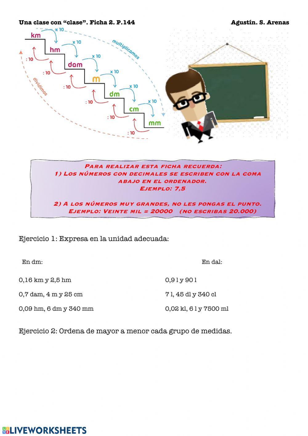 Unidades de longitud, capacidad y masa