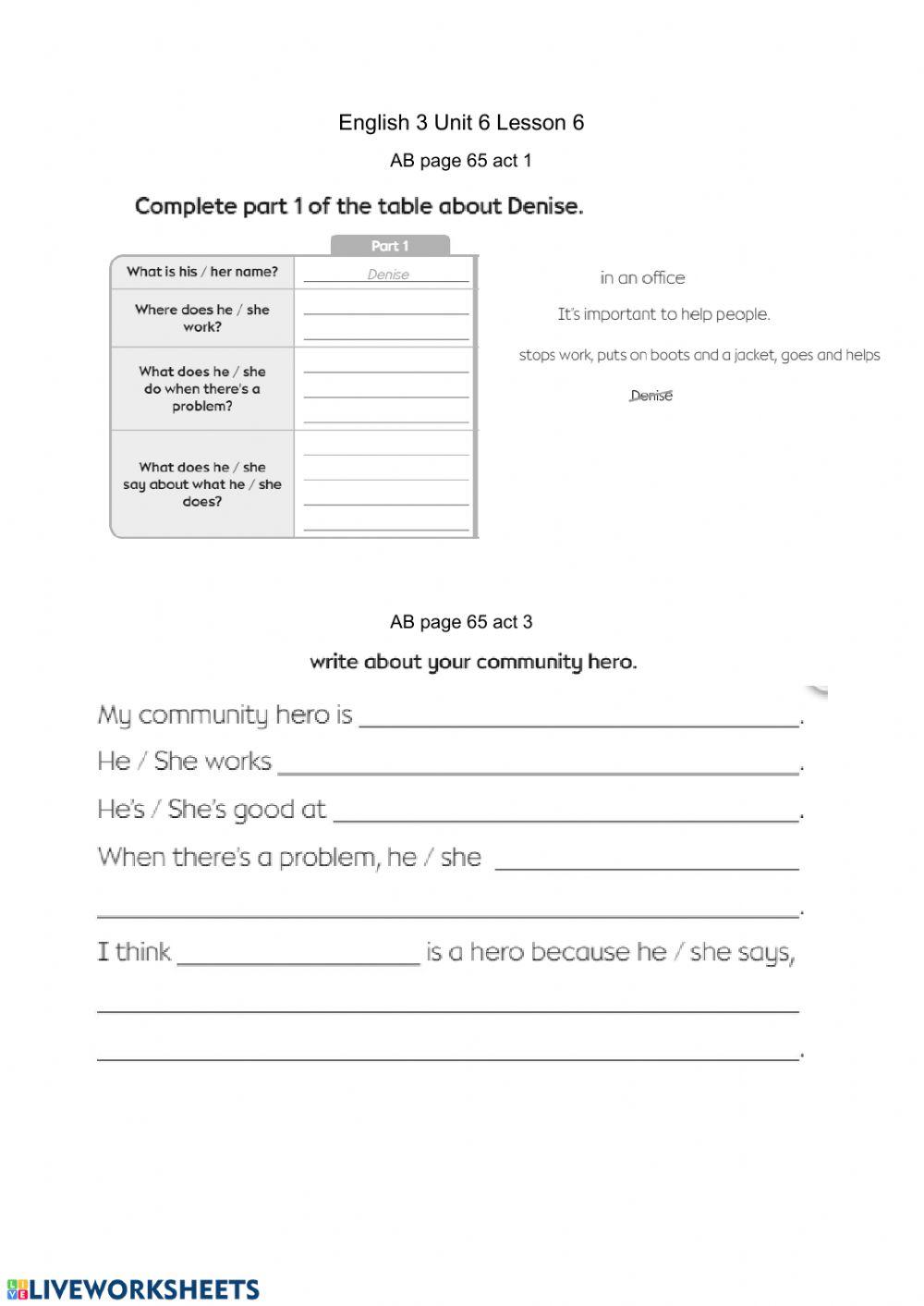 Writing about a hero