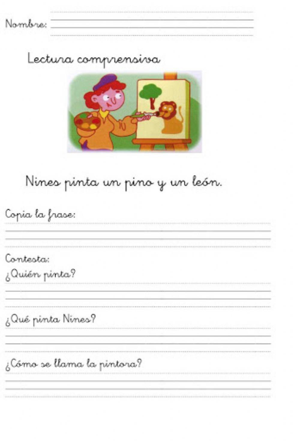 Lectura comprensiva de frase12