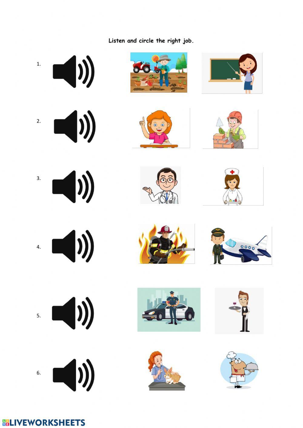 Jobs Vocabulary Jobs Vocabulary