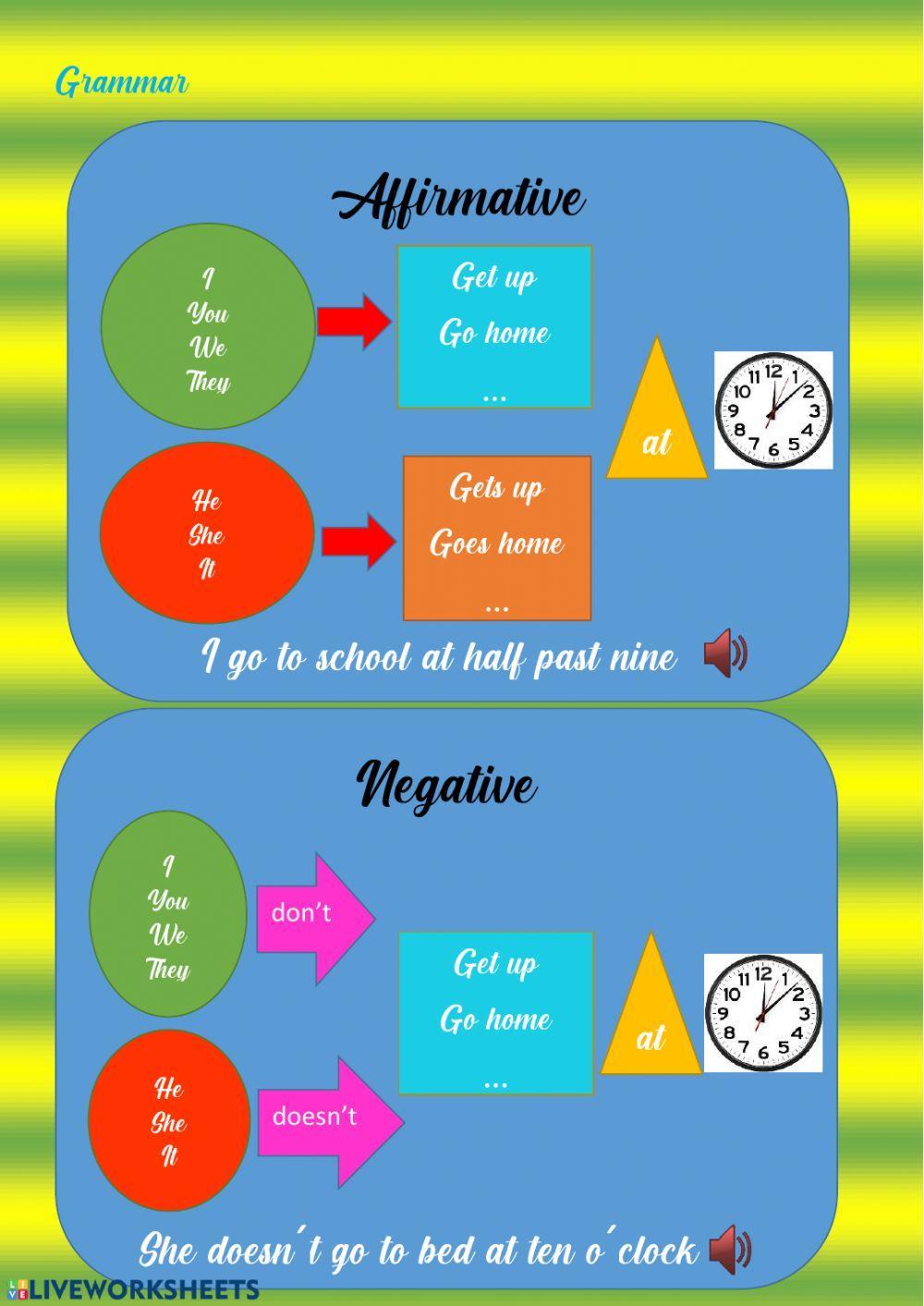 3º - Unit 5 - Routines and times