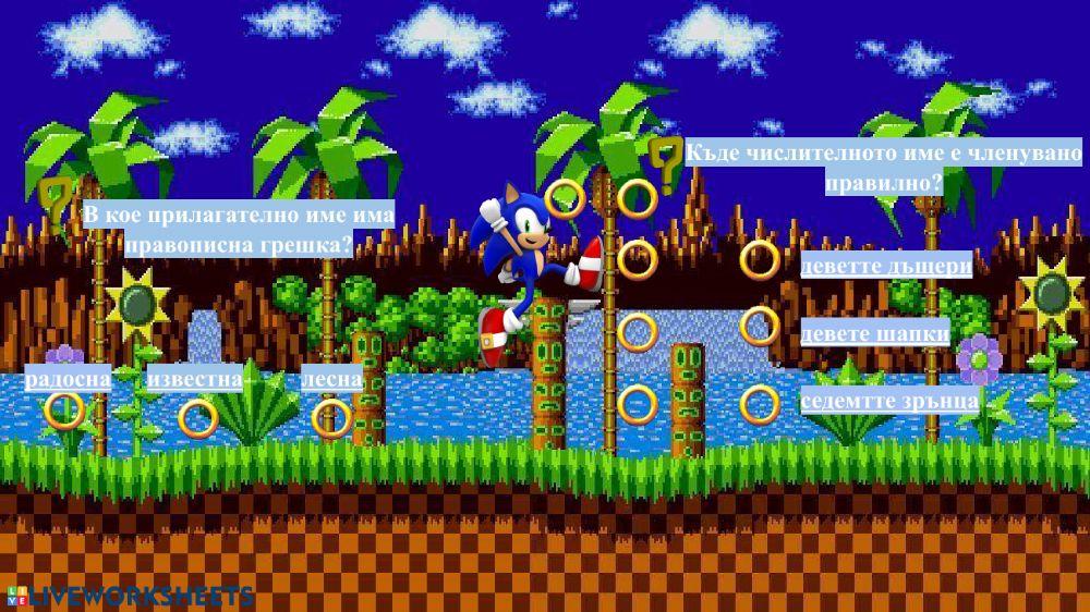 Соник БЕЛ 4 клас