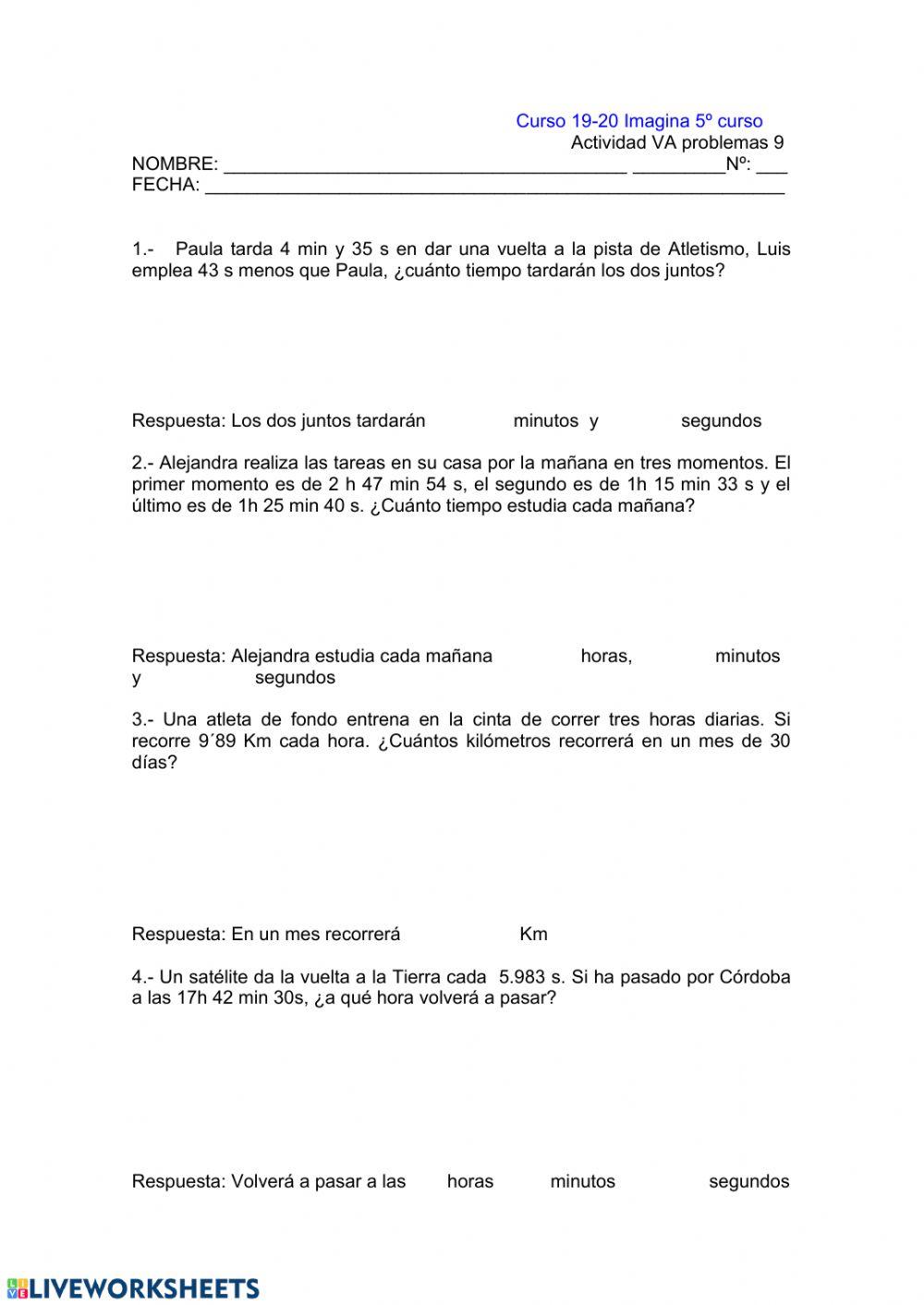 Actividad evaluable T9 quinto