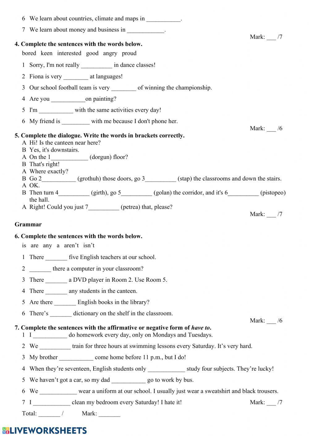 Solutions Elementary Unit 3 Worksheet Live Worksheets solutions-elementary-unit-3-worksheet-live-worksheets