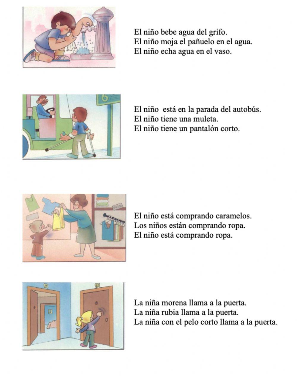 Comprensión de oraciones