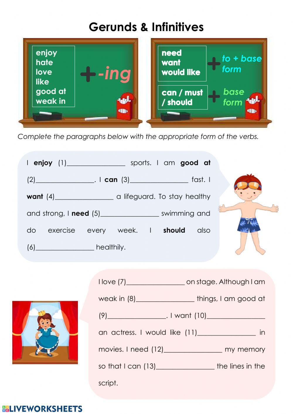 Gerunds & Infinitives