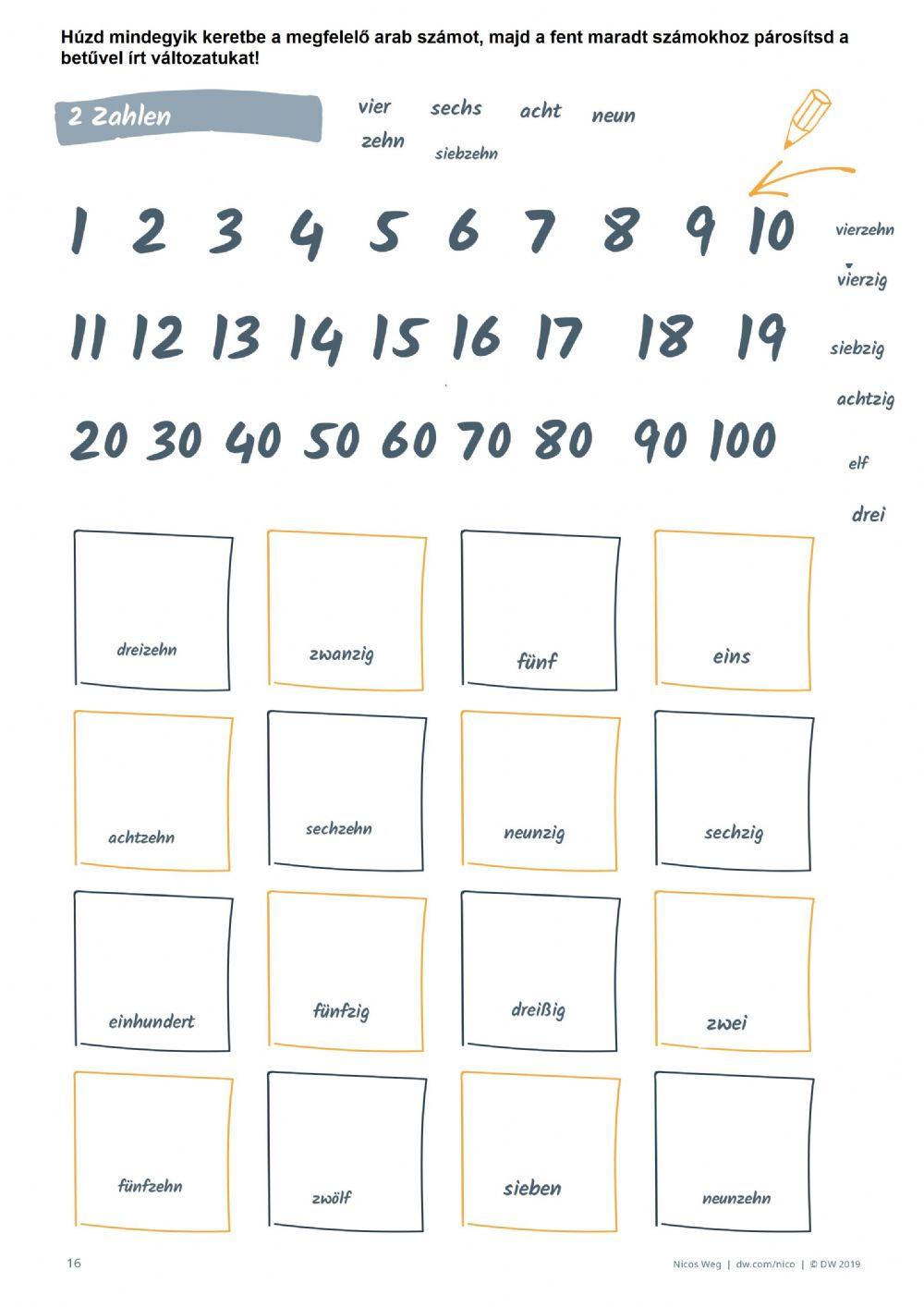 Nicos Weg 1 - Zahlen