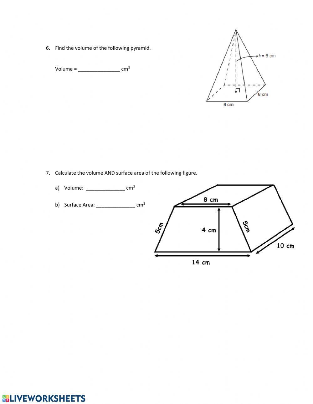 Review of Prisms & Pyramids
