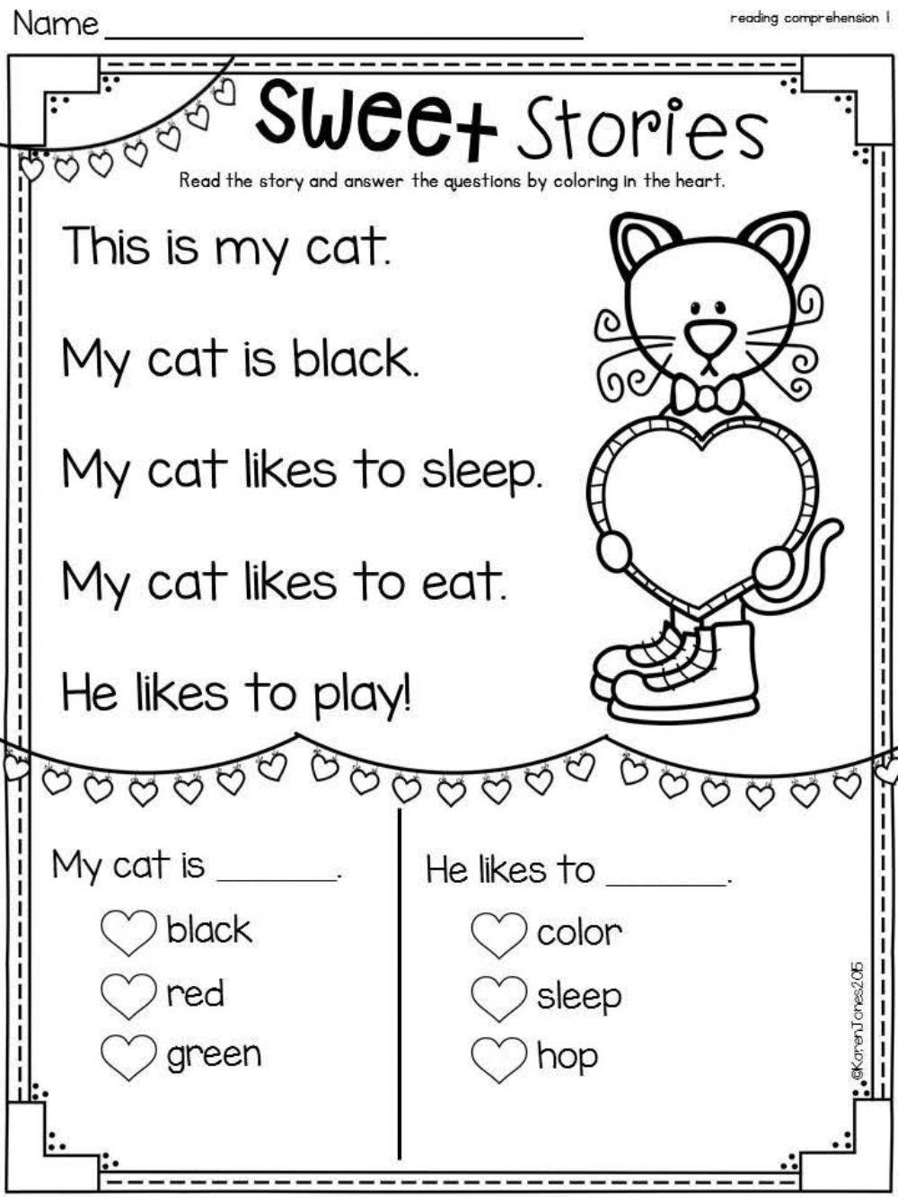 Reading online exercise for preschool live worksheets
