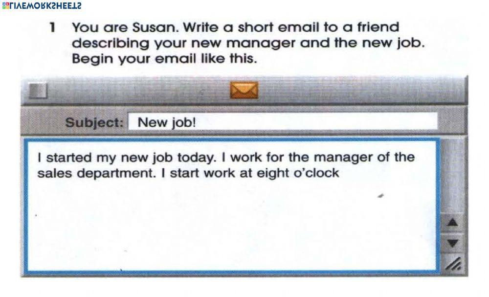 First day at work (interview)