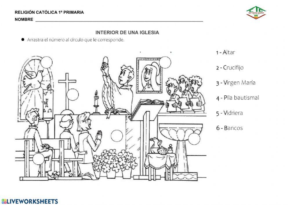 7-1º. Interior de una iglesia
