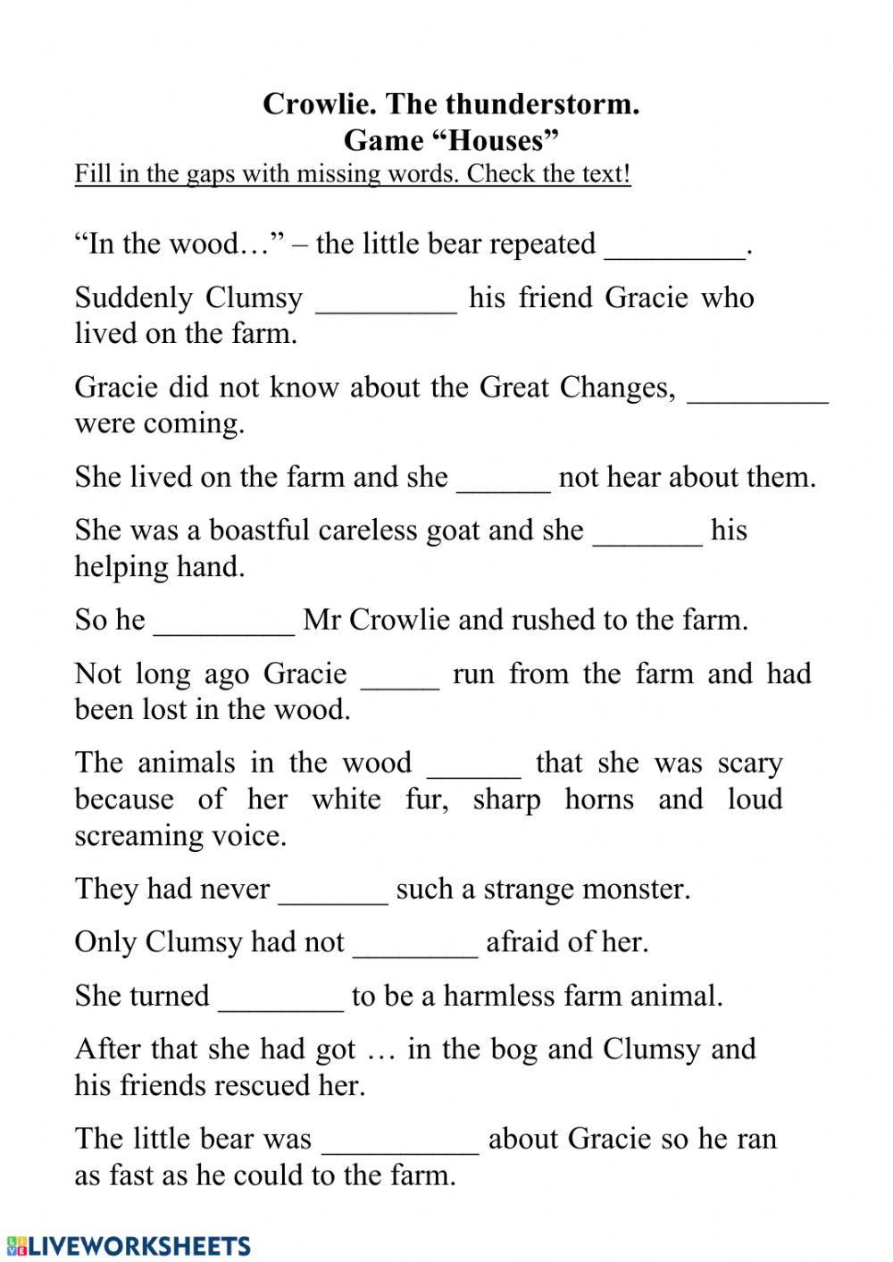 CROWLIE Thunderstorm Houses