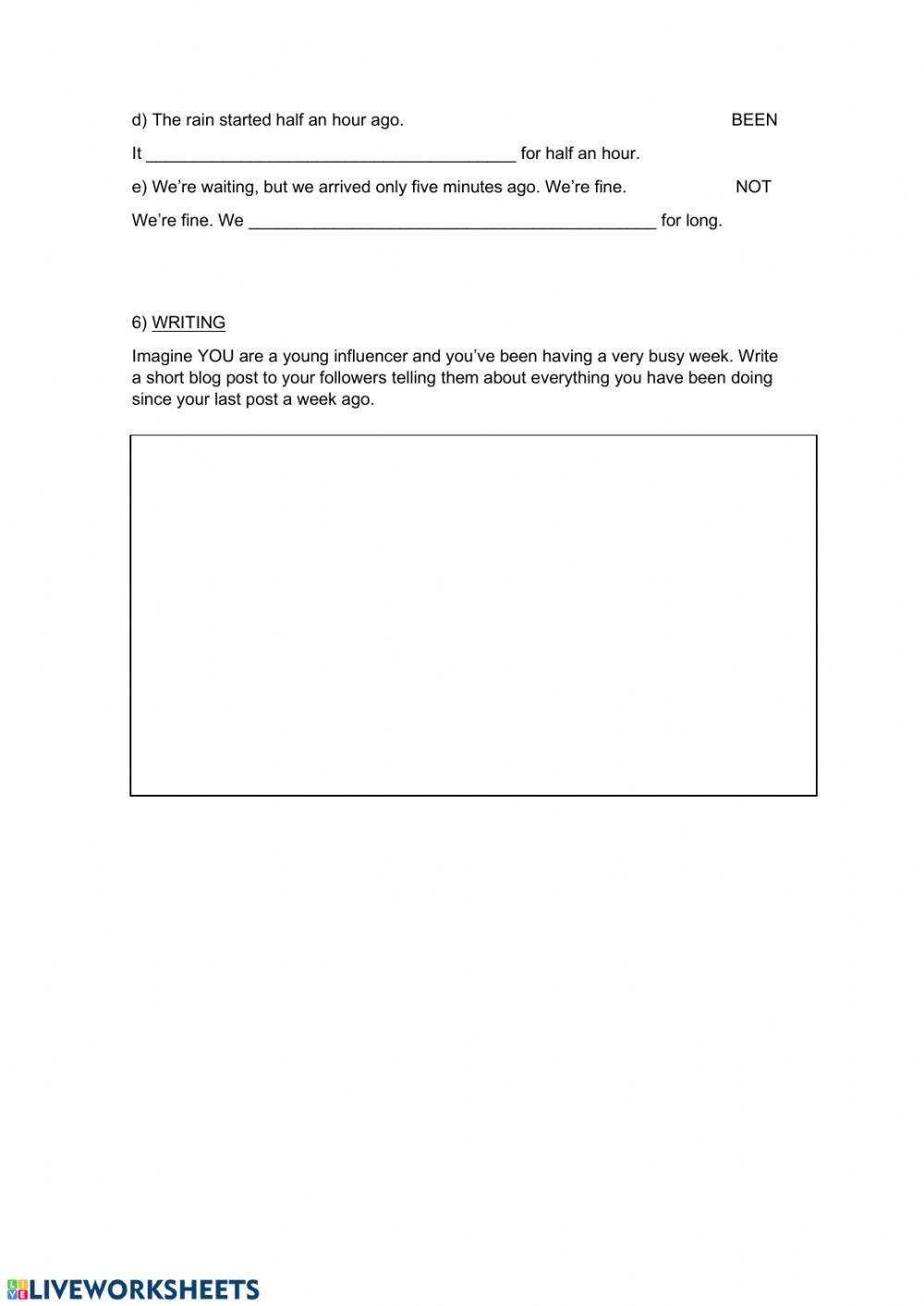 KET 2- Unit 1 Assignment