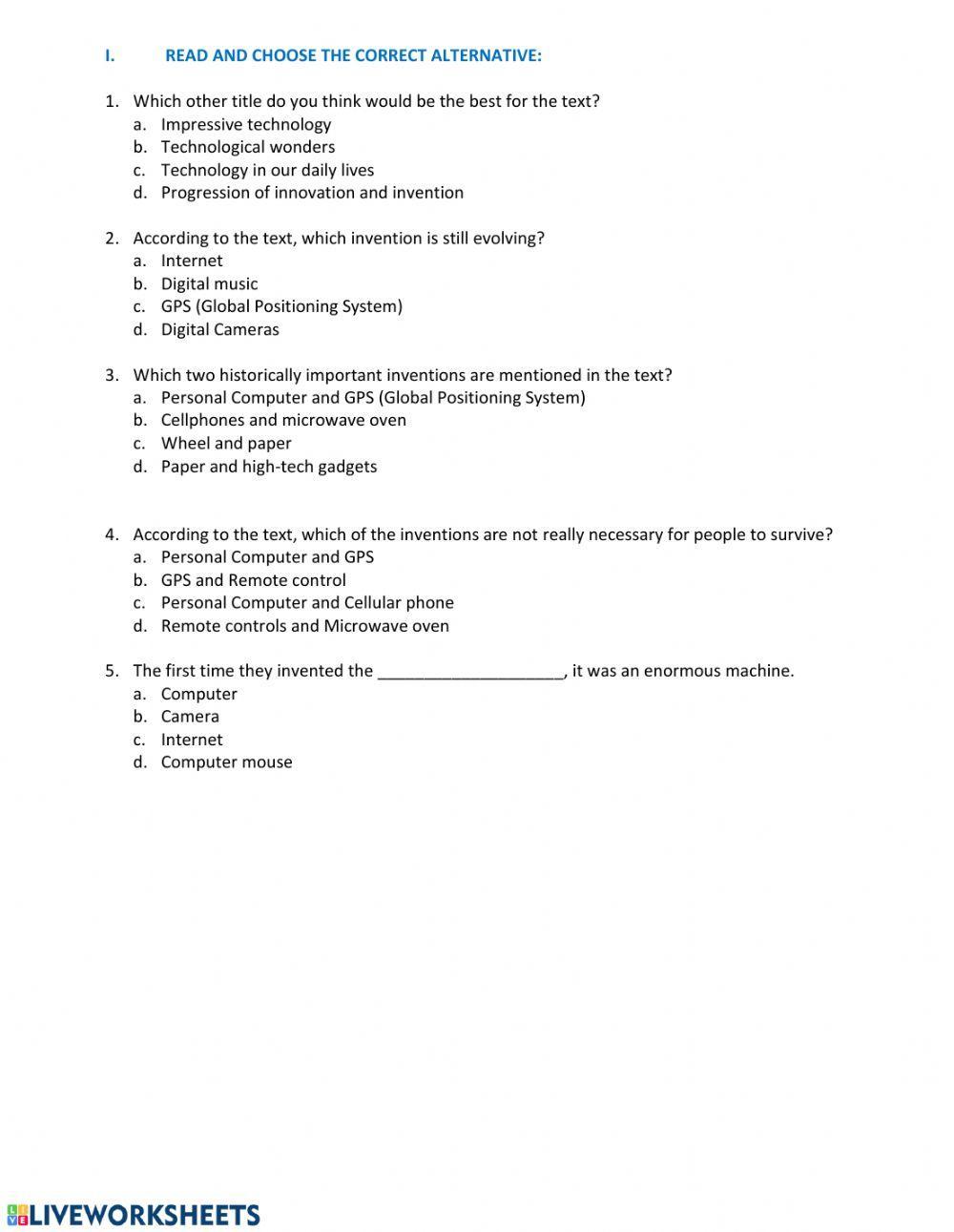 10 Greatest Technological Inventions