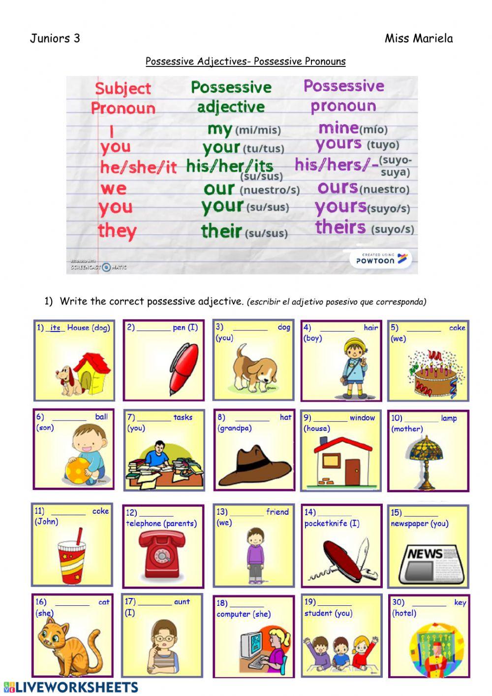 Possessives- ICC