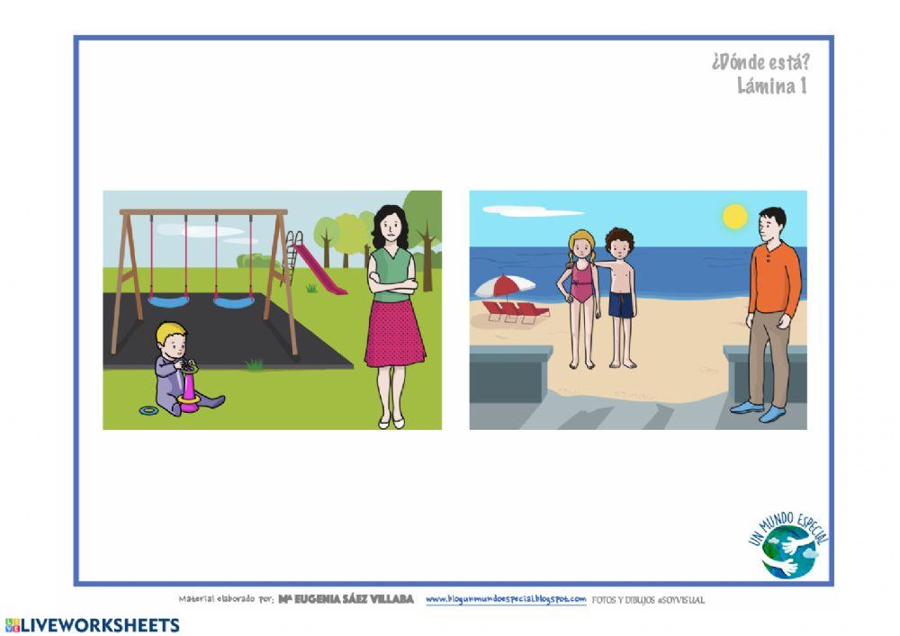 1 ¿dónde?