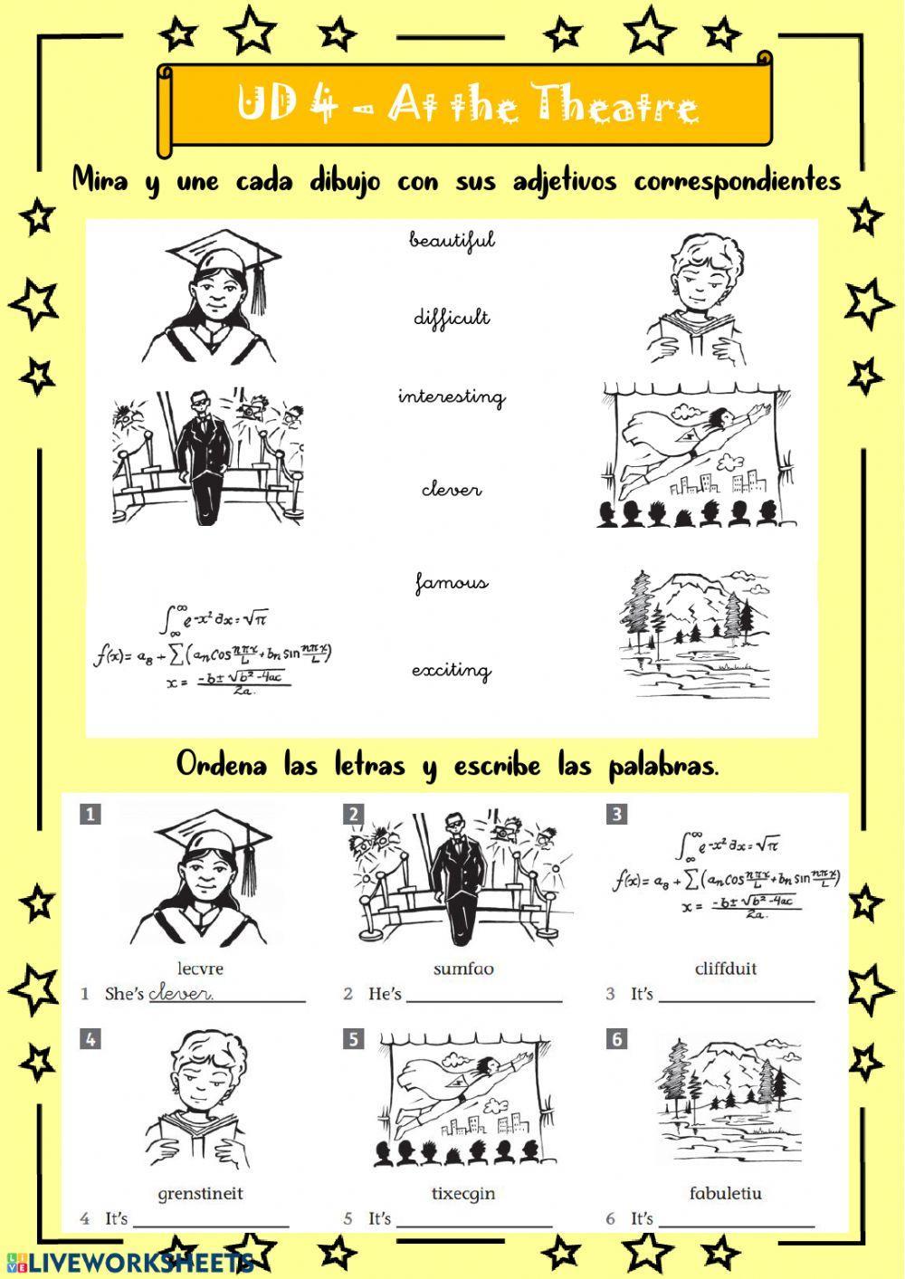 At the Theatre - 6º UD 4 - Ficha 9