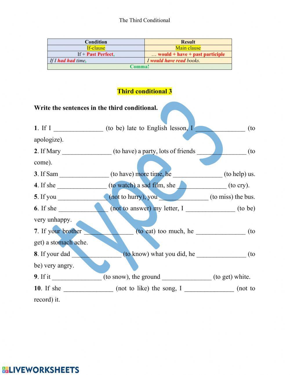 The Third Conditional 3