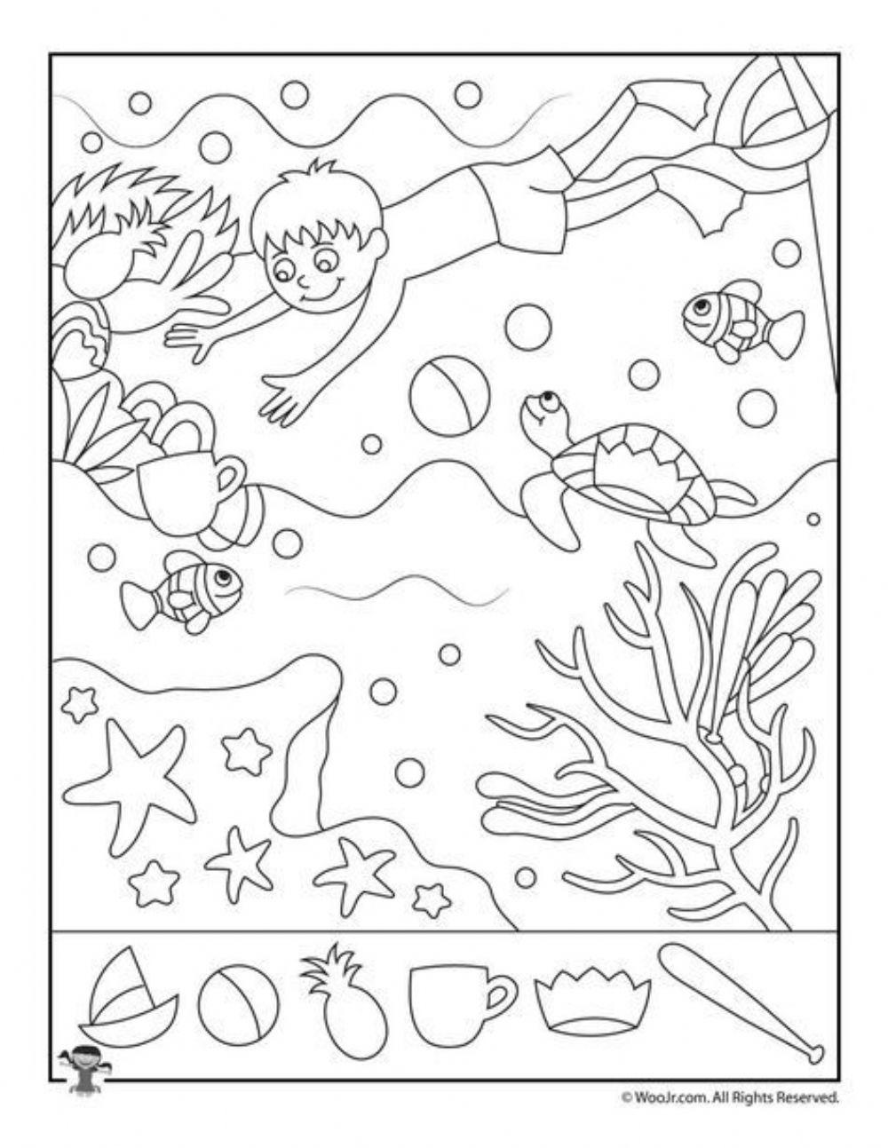 Búvárkodás - figyelemfejlesztő feladat