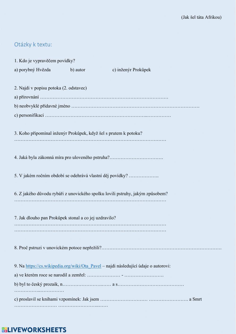 Ota Pavel - Potok pana inženýra