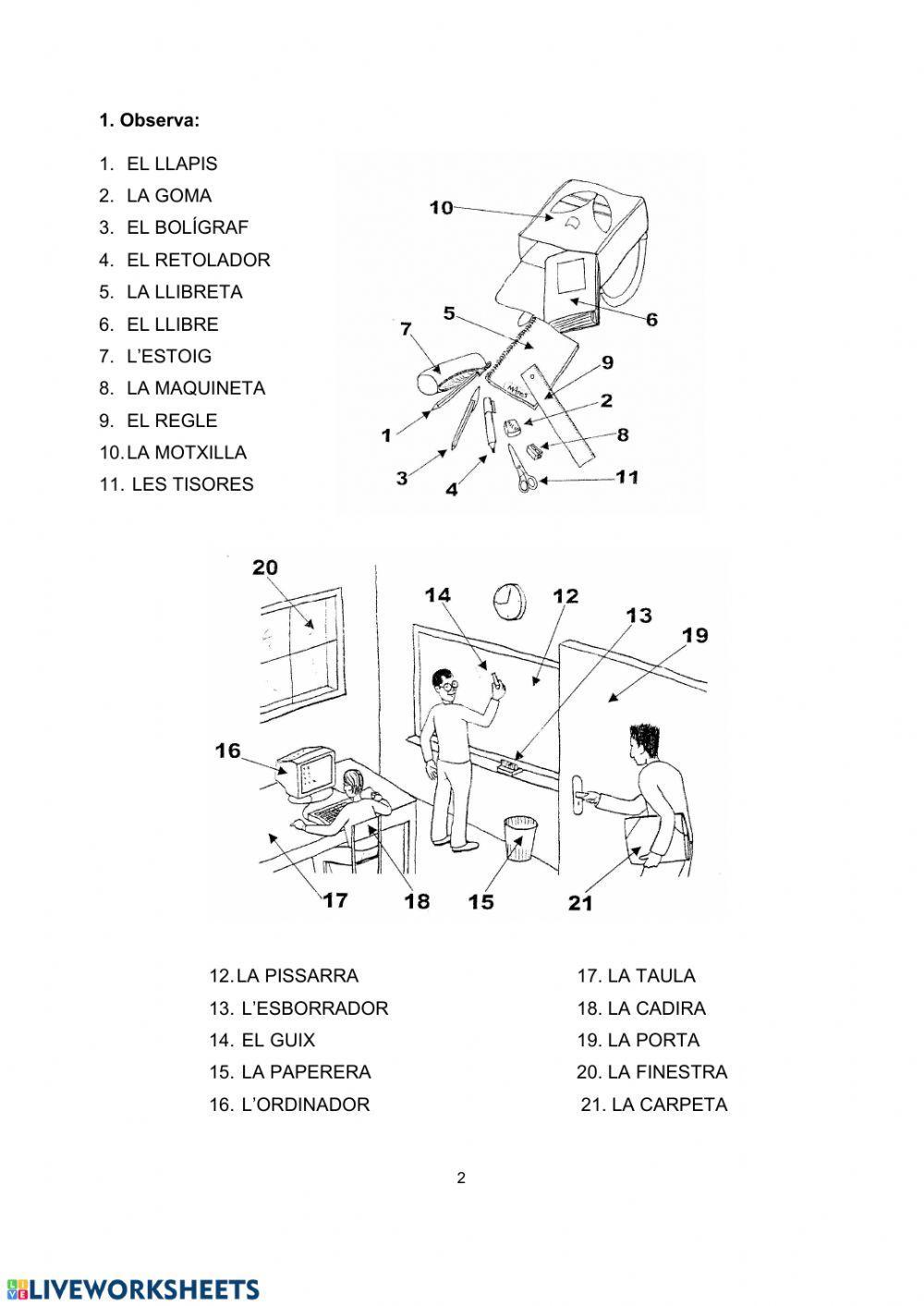 Vocabulari de la casa