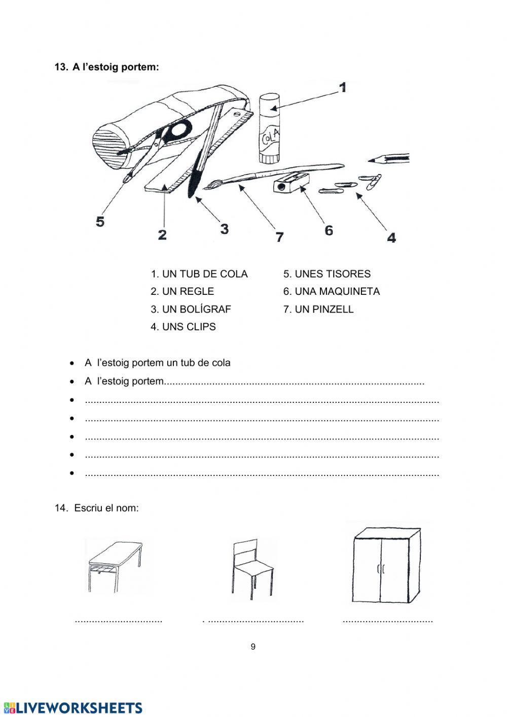 Vocabulari de la casa