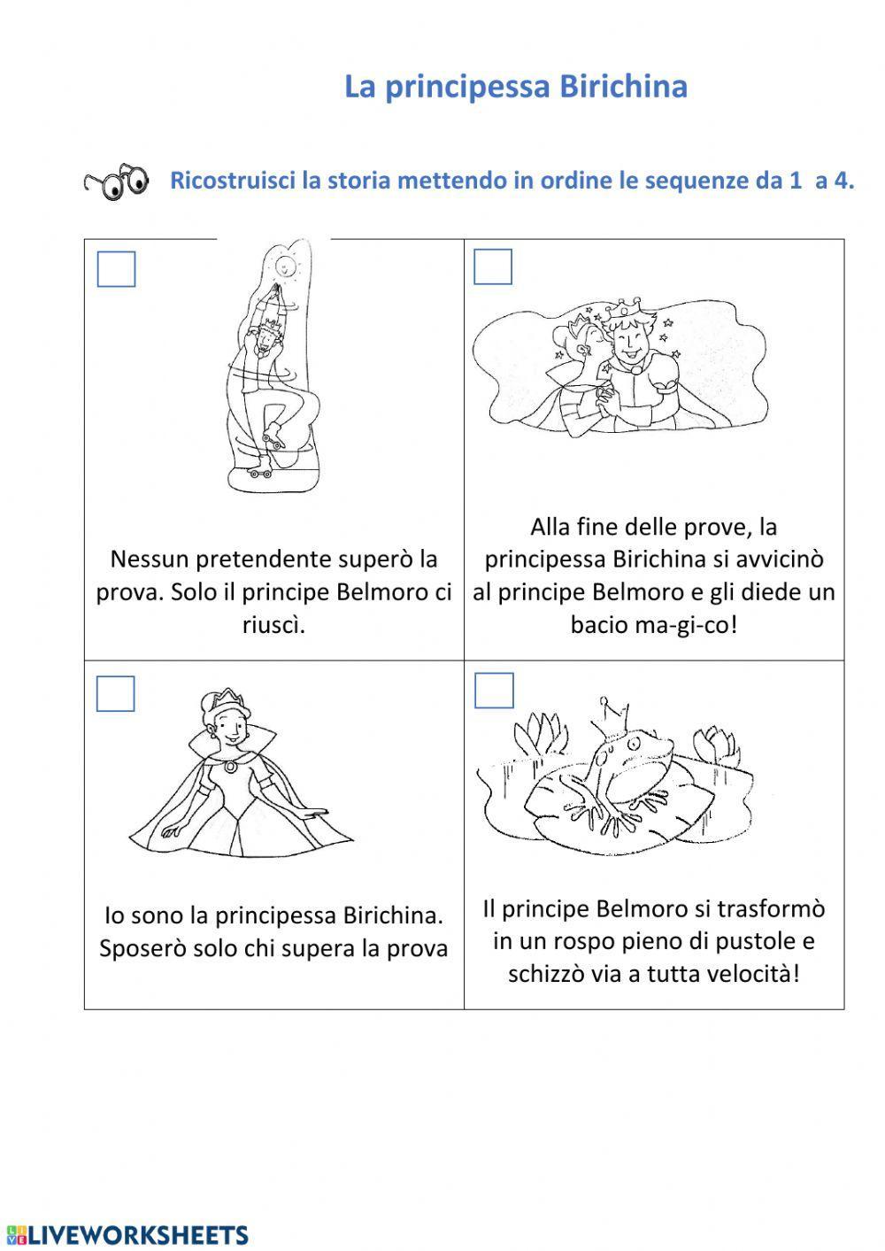 La principessa Birichina-sequenze