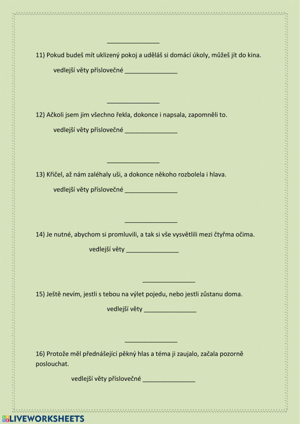 Významové poměry mezi souřadně spojenými VV