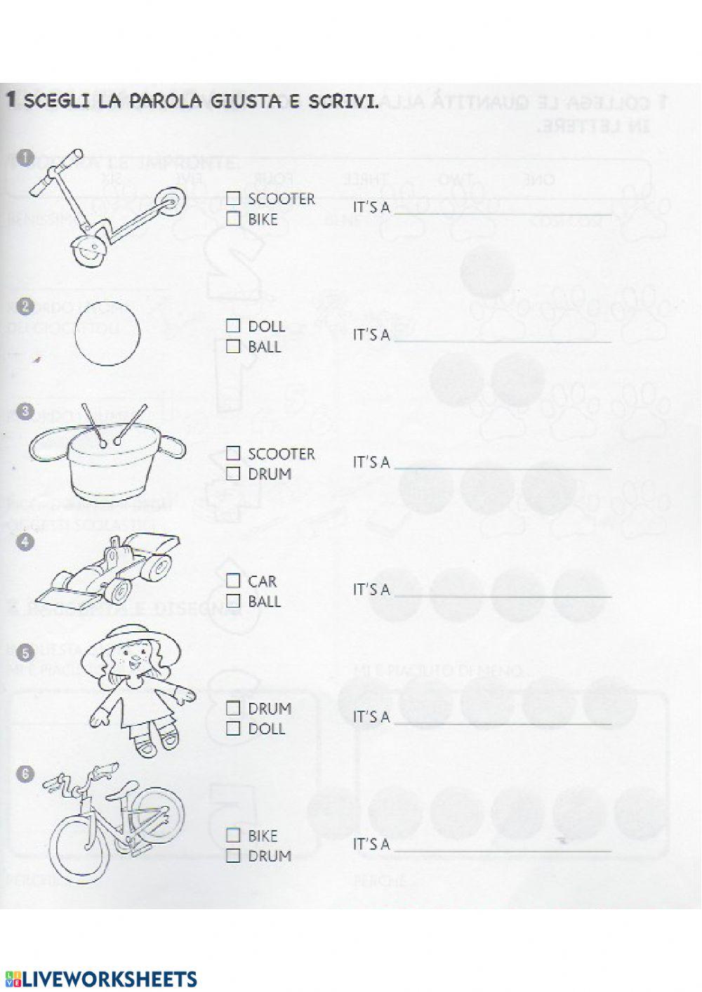 Listen and choose the correct toy worksheet Live Worksheets
