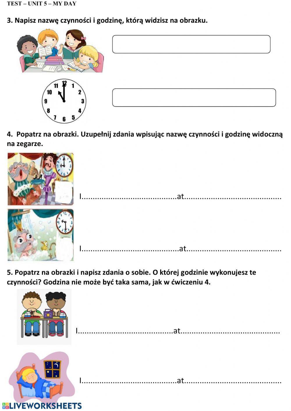 My day - NEA3 - Unit 5