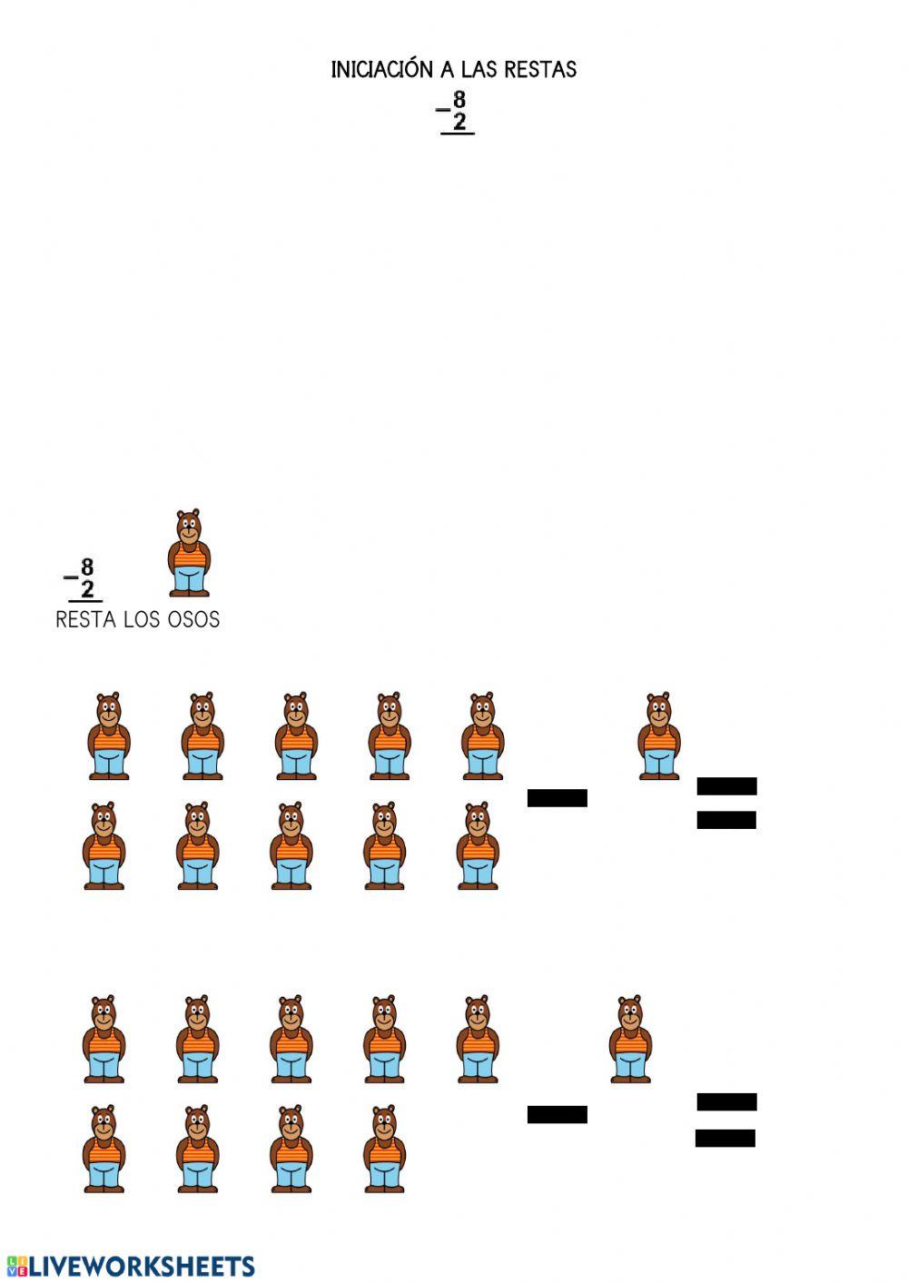 Iniciación a las restas