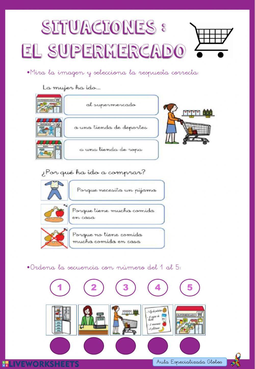 Situaciones: El supermercado