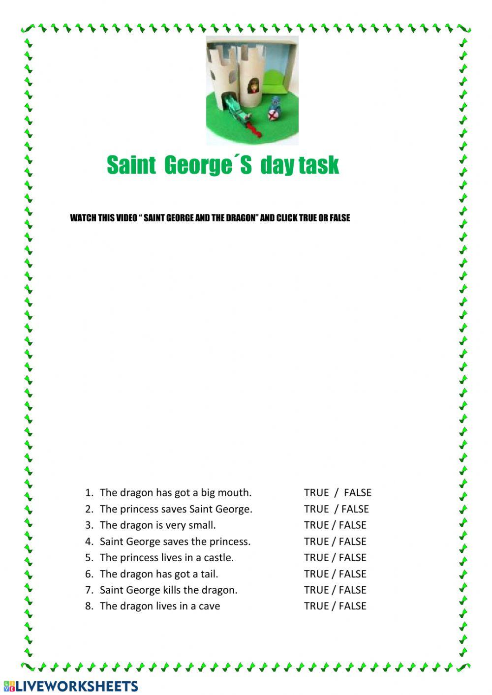 Saint George´s day task 