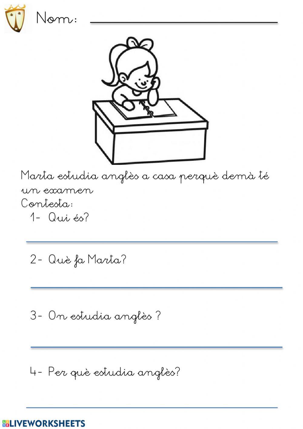 Comprensió lectora 14