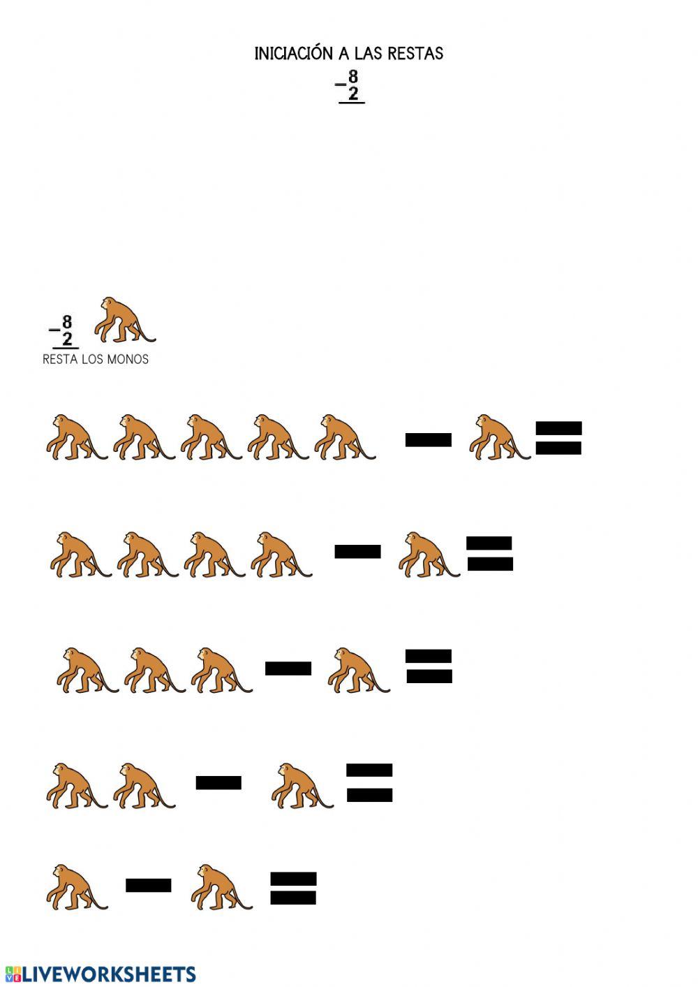 Iniciación a las restas