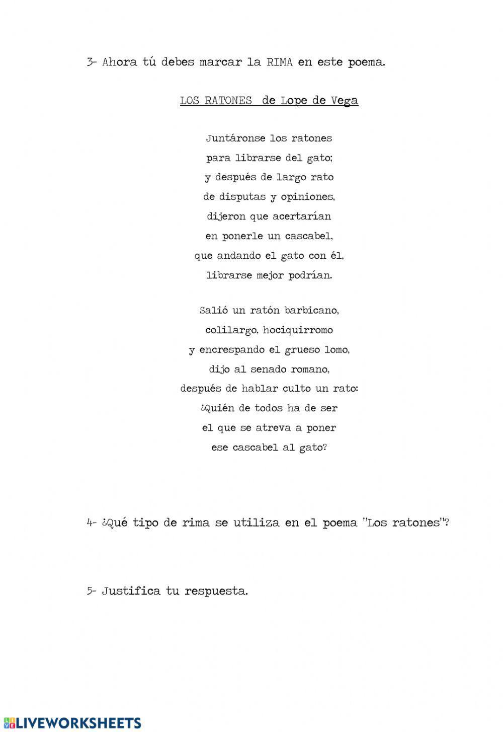 RIMA ASONANTE Y CONSONANTE