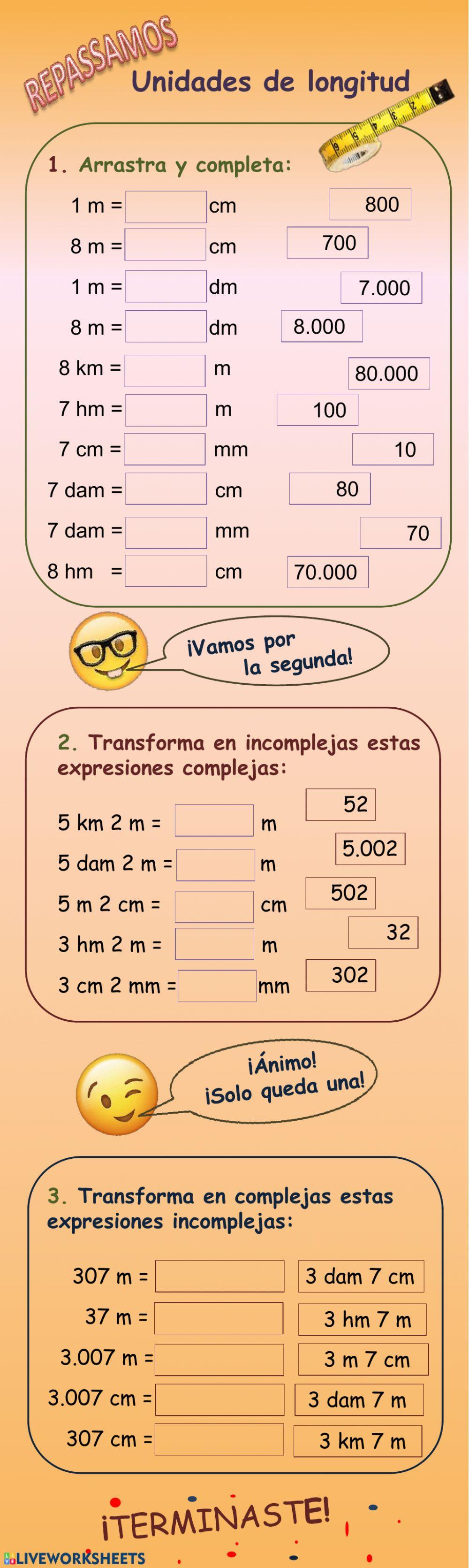 UNIDADES DE LONGITUD