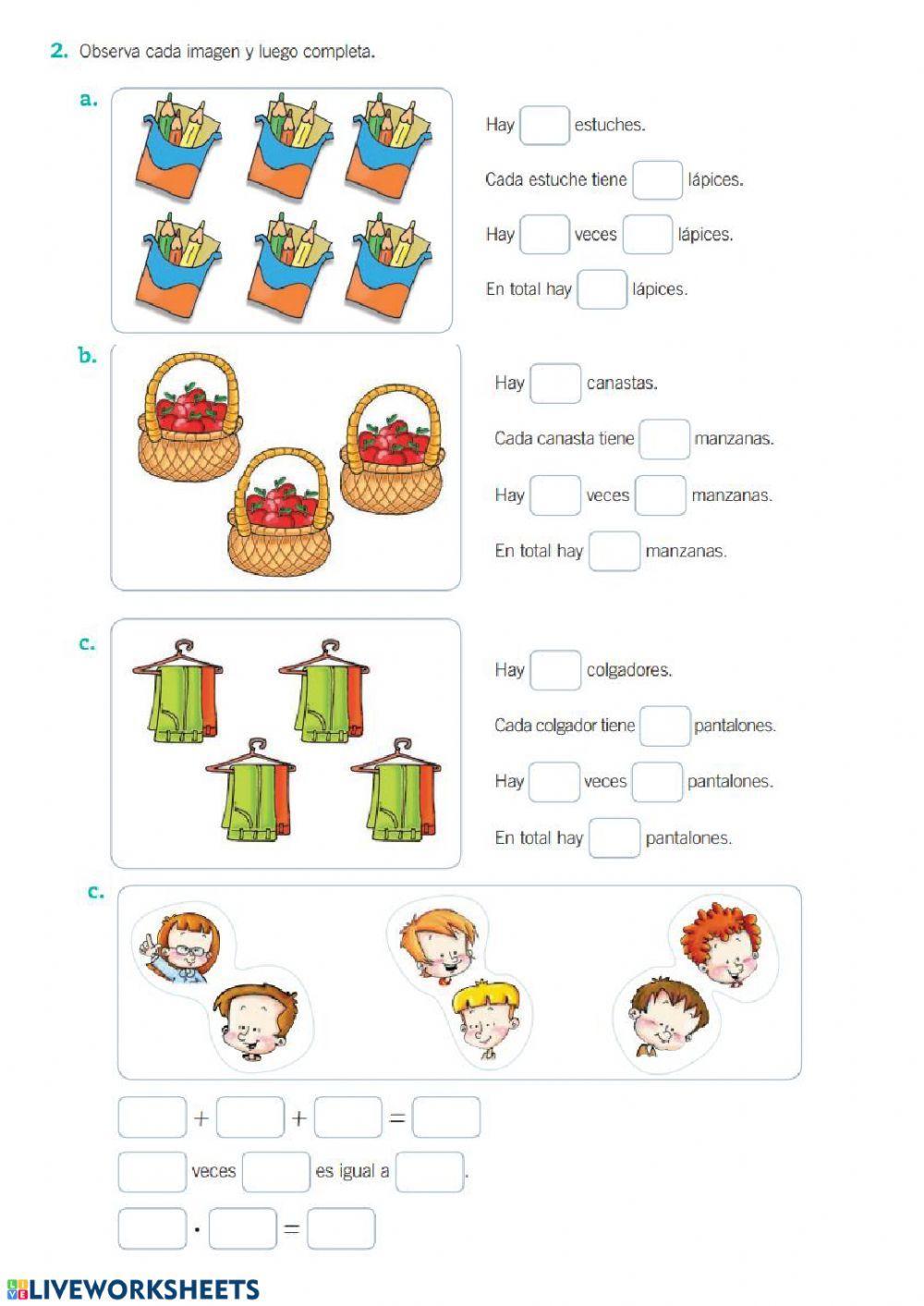 Inicio a la multiplicación
