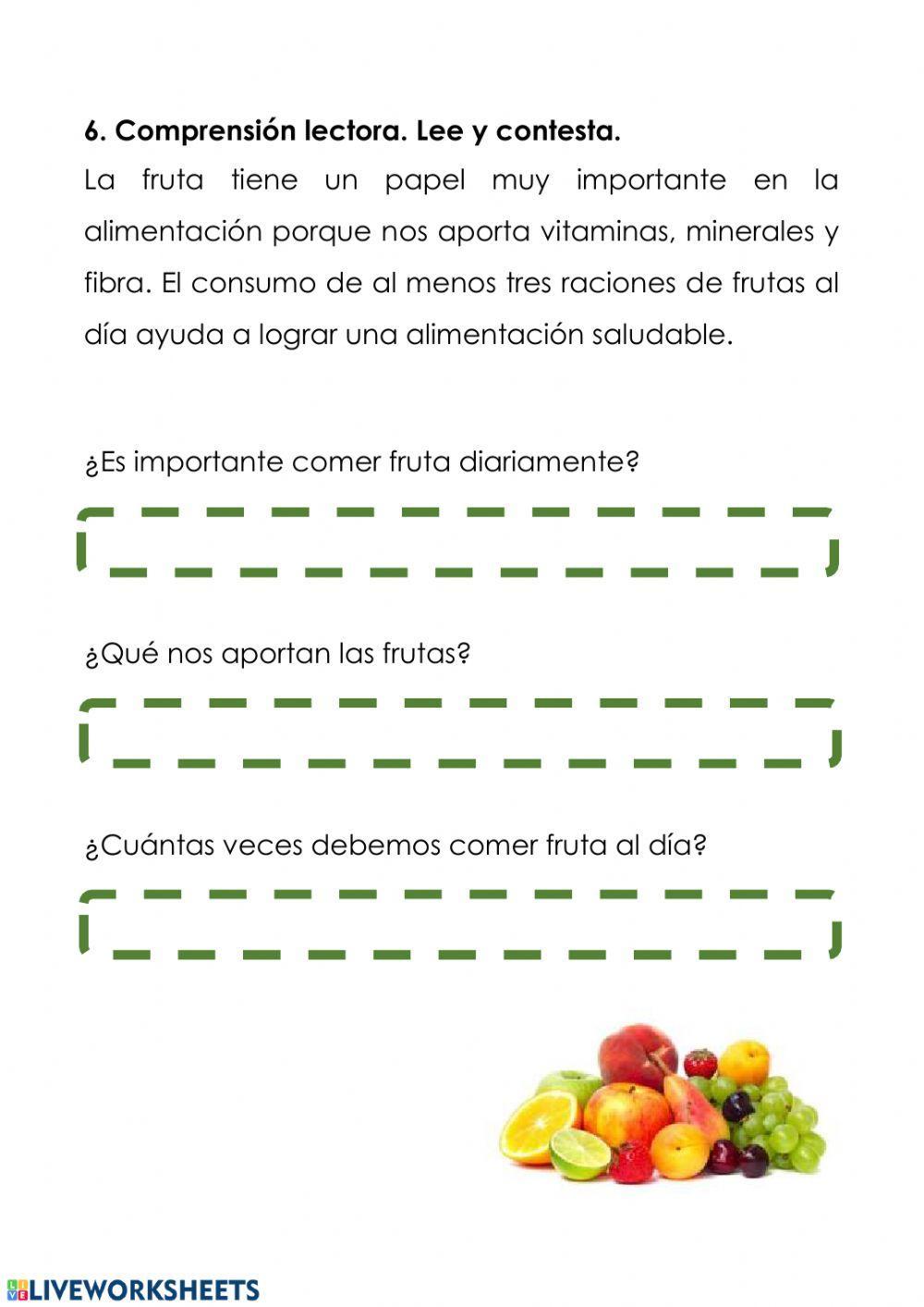 Frutas y verduras.