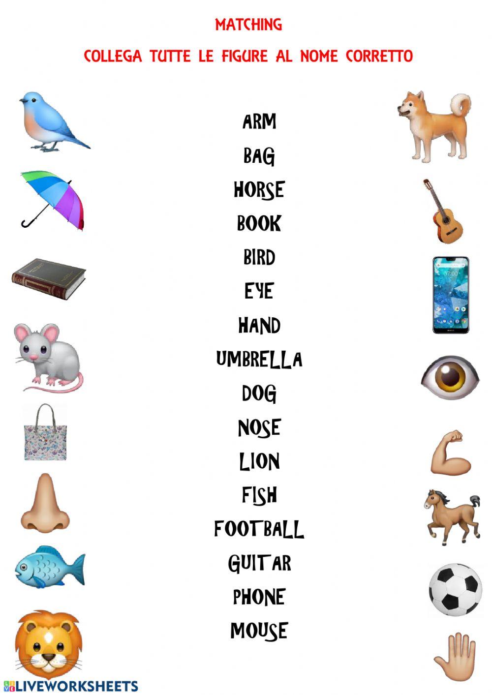 Matching objects Matching objects